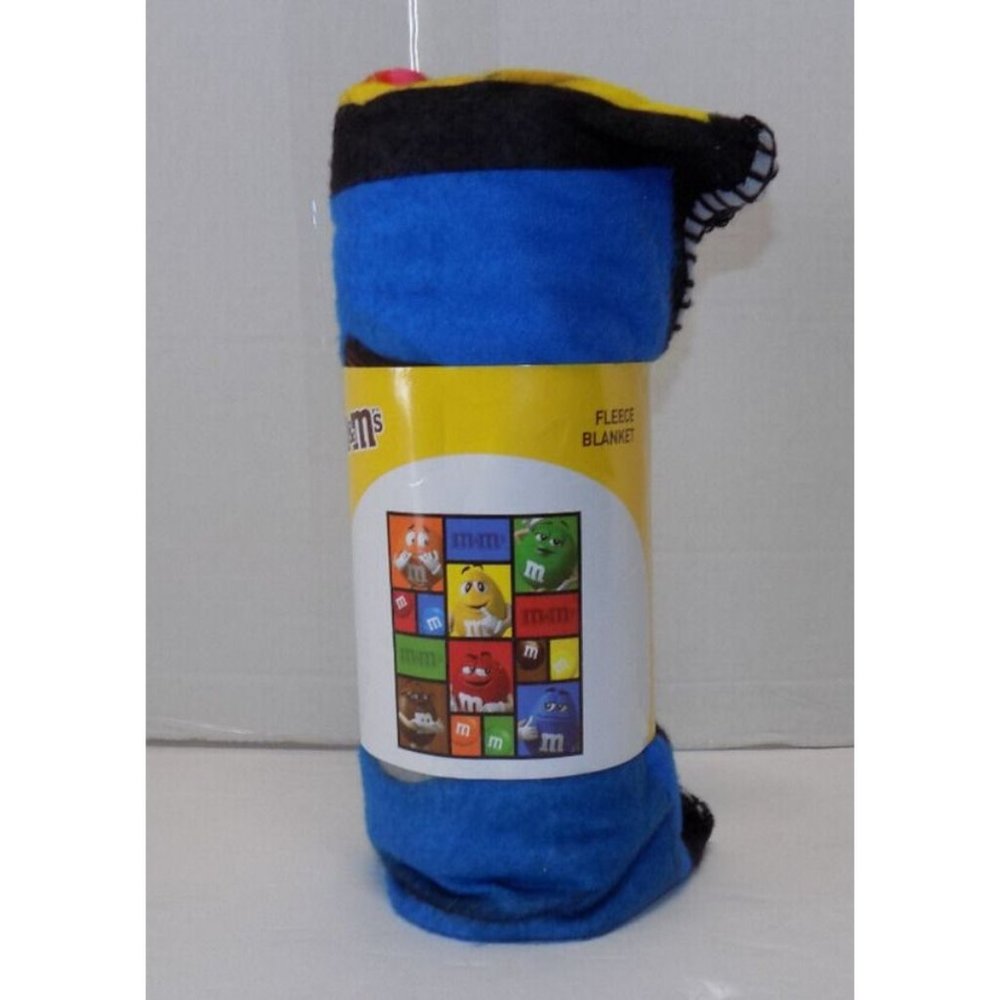 M&M's Fleece Blanket 50 x 60 Inch NEW